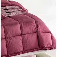Couette d'hiver fabriquée en Italie, 100% coton satiné, couleur unie, douce, 180x260 cm, durable, HAMMERFEST, marque privée