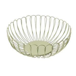 Nueva Cesta de Frutas Redonda de Hierro, Cesta de Frutas con Diseño de Corona, Bandeja de Frutas para Mesa de Salón, Cesta de Almacenamiento de Aperitivos para el Hogar - Product Image 1