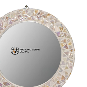 Miroir mural Art Déco en nacre incrustée, pièce maîtresse pour salon, chambre à coucher, mariage, disponible directement de l'usine, fournisseur indien - Product Image 3