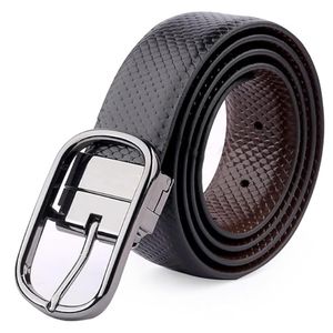 Ceinture en cuir de vache classique pour homme, style business décontracté |   Acier imperméable et respirant de haute qualité |   Service de personnalisation de logo OEM/ODM - Product Image 4