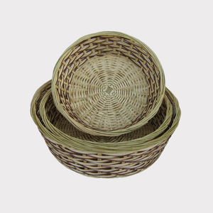 Juego de cestas de almacenamiento de bambú de fábrica de Vietnam de alta calidad, pared doble de 3 piezas para organización del hogar, artesanías - Product Image 4