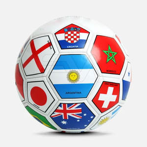 Balón de fútbol promocional MOQ bajo hecho en cuero, equipo deportivo, balón de fútbol promocional para adultos - Product Image 6