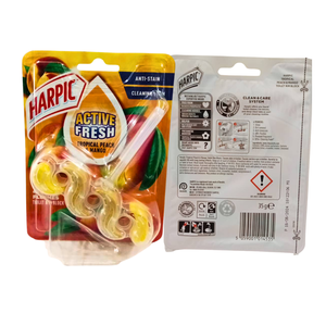 Bloc de jante de toilette Harpic (UK) 35gm x 6 nettoyants liquides parfumés au pin de montagne - Product Image 6