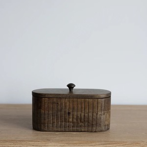 Caja de Madera de Mango Acanalado - Product Image 1