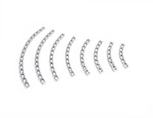 Juego de placa curva de reconstrucción de 3,5mm de 8 instrumentos quirúrgicos ortopédicos veterinarios de acero inoxidable titanio certificado CE - Product Image 1