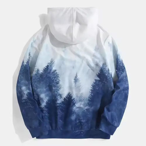 Algodón mezclado Unisex 480GSM Oversized Pullover Hoodie Heavyweight logotipo personalizado impreso tela de invierno ropa de hombre de alta calidad - Product Image 2