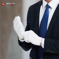 Gants de cérémonie maçonniques de haute qualité, écologiques, respirants, durables, à séchage rapide, compatibles écran tactile, pour toutes les saisons, en coton