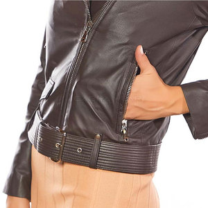 Veste en cuir tendance pour femmes de grande taille en tricot léger respirant vente en gros - Product Image 4