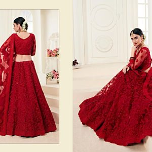 Top Trending Premium Alta calidad Étnico Indio y paquistaní Lehenga Choli Poliéster Ropa de fiesta para mujeres Adultos sin arrugas - Product Image 1