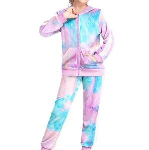 ชุดวอร์มสำหรับเด็กผู้หญิงชุดวอร์มแบบลำลองสำหรับฤดูหนาวมีซิปรูดขึ้นข้างน้ำหนักเบา - Product Image 5