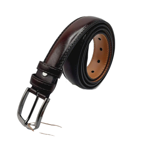 Ceinture en cuir véritable pour homme, classique, solide, trois tons, élégante, durable, réglable, décontractée, pour le bureau, les soirées, en alliage - Product Image 3