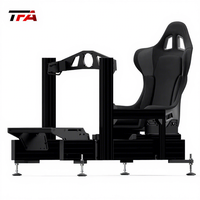 Simulateur de course de cockpit en aluminium profilé 4040, support de base réglable de type B, kit de simulateur 6DOF pour configuration de volant professionnel