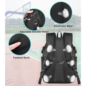 Custom Team Soccer Bags Sports Mens <b>Basketball</b> Backpack With Ball Compartment - Product Image 5