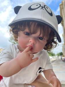 NPK 55cm jouet de noël pour enfant, princesse Reborn, poupée réaliste en Silicone - Product Image 6