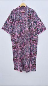 ชุดกิโมโนลายดอกไม้สำหรับผู้หญิง, ชุดคลุมสำหรับใส่ในงานแต่งงานชุดนอนชุดคลุมอาบน้ำซักได้ตามธรรมชาติ - Product Image 4