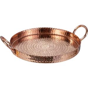 Bandeja de Cobre Sólido Pulido, Ecológica y Hecha a Mano, para Servir, Decoración Elegante para Bodas y Hogar, Apta para Lavavajillas, Venta al Por Mayor - Product Image 3
