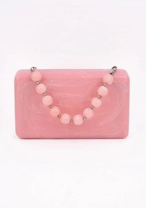 Prix abordable quantité minimale de commande bas vente en gros créatif noir marbre pailleté résine pochette avec chaîne pour dames décoratif sac à main sacs à main - Product Image 6