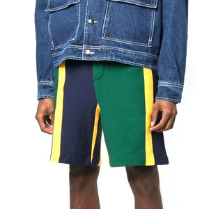 Pantalones cortos deportivos de verano para hombre con logotipo personalizado pantalones cortos deportivos sueltos de algodón empalmados a la moda - Product Image 3