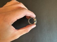 Montre bague de luxe pour femme en alliage, élégante, à quartz, plaquée rhodium or et argent, design classique, pour occasions spéciales, bijoux de mode