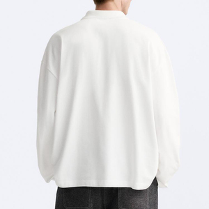 Camisas de Hombre de Nuevo Diseño, Ropa de Verano, Tejido Suave, Transpirable, 100% Algodón, Cuello Camisero Blanco con Botones - Product Image 2