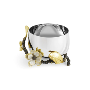 Cuenco de acero grabado para utensilios de cocina de gran venta para servir frutas secas, soporte de latón único, soporte de Metal duradero, cartón elegante - Product Image 5