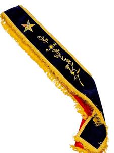 Orden de Eastern Star OES Faja completa Masonic Regalia Worthy Matron Sash Purple Oes Sash - Product Image 3