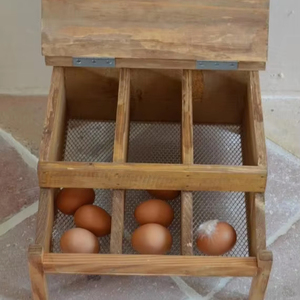PORTE-OEUFS EN BOIS DE HAUTE QUALITÉ POUR LA CUISINE DE LA FERME et l'utilisation du marché Ustensiles de cuisine Plateau à œufs pour garder les œufs en sécurité - Product Image 1