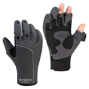 Gants de pêche sublimés demi-doigt Gants de pêche imprimés avec logo personnalisé Gants de pêche antidérapants personnalisés - Product Image 1
