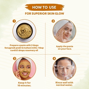 Polvo de Fenogreco Methi Bio Orgánico de Grado Premium SIN Amoníaco de INDUS VALLEY para el Cuidado del Cabello Cubre las Canas 100g Semipermanente - Product Image 6