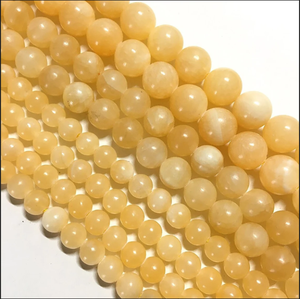 Cuentas de Piedra, Cuentas de Calcita Amarilla, Joyería de Piedra, Piedras Preciosas Sueltas y Lisas, Cristal Curativo, Cuentas para Collar, Cristal Natural al por Mayor - Product Image 2