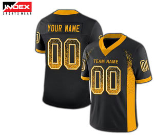 Conjunto sublimado de camisetas de fútbol americano de poliéster 100% de alta calidad con características transpirables de talla grande - Product Image 1