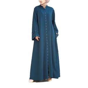 Nieuwe Trendy Moslim Abaya Jurk Voor Vrouwen Bescheiden Jurk Eid Islamic Abaya Elegante Jurk Arabische Dame Mode Abaya
