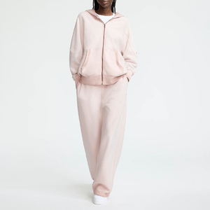 เสื้อฮู้ดซิปเต็มตัว สไตล์วินเทจ ผ้าฟลีซคอตตอน 100% ระบายอากาศได้ดี ทรงโอเวอร์ไซส์ ใส่สบาย แบบยูนิเซ็กส์ เหมาะสำหรับฤดูหนาว สไตล์ลำลอง สตรีทแวร์ - Product Image 4