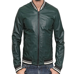 Chaqueta de bombardero de invierno de fabricante OEM de alta calidad, chaqueta de bombardero de cuero personalizada con piloto de impresión digital bordada, chaqueta con forro ODM - Product Image 3