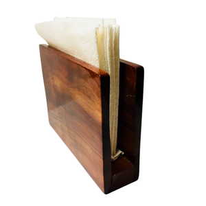 Dispensador de servilletas de madera de acacia con estilo, servilletero de mesa ecológico de gran calidad para mesas de comedor de boda almacenadas - Product Image 5