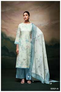 Salwar Kameez de Algodón Premium al por Mayor, Estampado y Bordado Ganga Meela Mal, para Mujer, Ropa de Fiesta India y Pakistaní, para Todas las Temporadas - Product Image 4