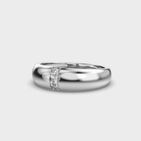 Bague solitaire en argent sterling 925 pour homme avec moissanite sertie à griffes – Bijou tendance pour mariage, fiançailles, anniversaire, cadeau