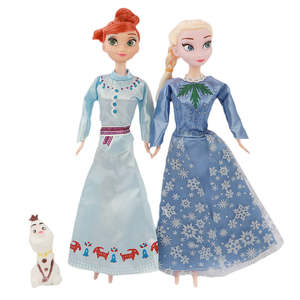 ชุดตุ๊กตาอันนาและเอลซ่าจากภาพยนตร์โฟรเซ่นของโอลาฟ - สีฟ้า - Product Image 1
