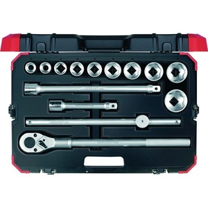 Jeu de clés à douilles GEDORE RED 14 pièces R7800 4014, entraînement 3/4 pouces, 22-50 mm, avec 24 dents, 6 points, outil durable et polyvalent - Product Image 1