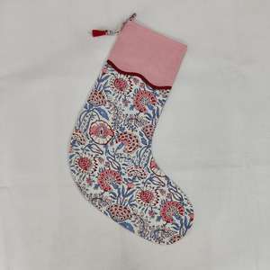 ถุงน่องผ้าฝ้ายทำด้วยมือทรงซานตาคลอสอินเดียถุงน่องสไตล์วินเทจ - Product Image 1