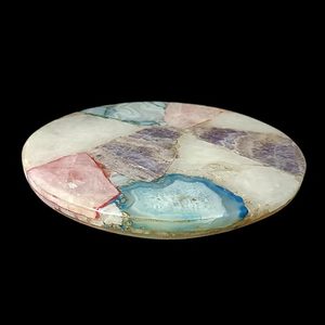 Sceau en agate poli artisanal, décoration de luxe pour la maison, motif floral religieux, résine, couleur personnalisée, haute qualité artisanale - Product Image 5