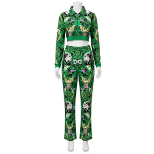 ชุดเสื้อผ้าสำหรับการแสดงบนเวทีพิมพ์ดิจิตอลสำหรับผู้ใหญ่ชุดเต้นโพลีเอสเตอร์น้ำหนักเบาระบายอากาศได้สำหรับกิจกรรมงานเทศกาล - Product Image 3