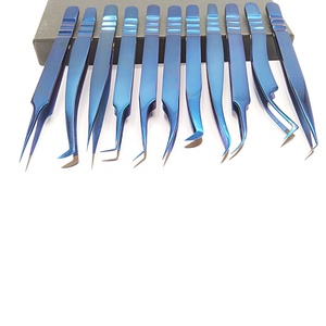 Pince à cils Volume russe en acier inoxydable avec pointe en fibre modèle d'applicateur de cils à prise durable - Product Image 4