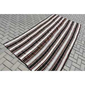 พรมตุรกีขนาดใหญ่ 9.1x4.6 ฟุต พรมวินเทจ พรมขนสัตว์ลายสัตว์สีดำ - Product Image 4