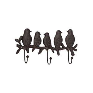 Nouveau porte-manteau mural en forme d'oiseaux à 3 crochets avec revêtement en poudre, crochet en fer pour la décoration, organisateur de chambre à coucher pour les vêtements - Product Image 1