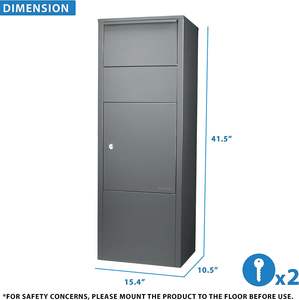 Paquetes al por mayor Dropbox Artículos de acero galvanizado de metal de gran capacidad con poste Paquetes de pie para exteriores Letras Artículos para exteriores - Product Image 3