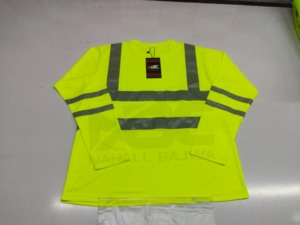 เสื้อเซฟตี้แขนยาวสไตล์ใหม่สำหรับผู้ชายเสื้อสเวตเชิ้ตสีเหลืองชุดความปลอดภัยเสื้อวอร์มนิรภัย Hi-Vis สำหรับผู้ชาย - Product Image 3