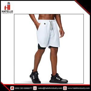 Stretch Workout Grey <b>Active</b> Gym <b>Shorts</b> <b>Mens</b> <b>Shorts</b> for Fitness Running Quick Dry Custom Logo Hot Sale <b>Mens</b> Fitness Gym Running - Product Image 2