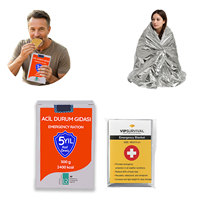 Couverture Thermique d'Urgence pour l'Hiver, Survie en Camping, Extérieur, Haute Qualité, Réutilisable, Légère, Portable, Temps Froid, Toutes Conditions Météorologiques