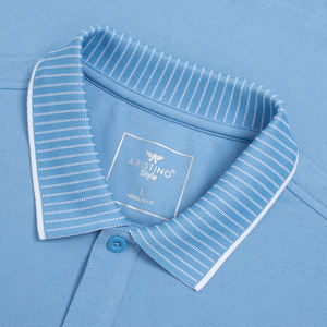 Camisa de hombre Aristino algodón sólido manga corta ajuste regular APS040S3 estilo casual elegante al por mayor a precio caliente - Product Image 2